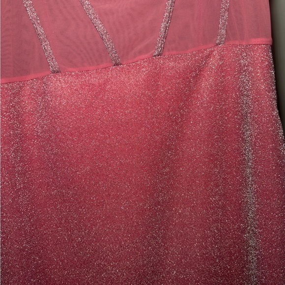 NWT Shimmery Pink Mini Dress | Large - Picture 5 of 10